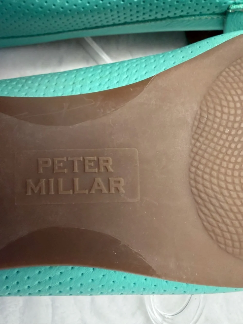 Peter Millar Perforated Leather Driving Loafers 8 Preppy Resort Travel Comfort - Picture 8 of 11